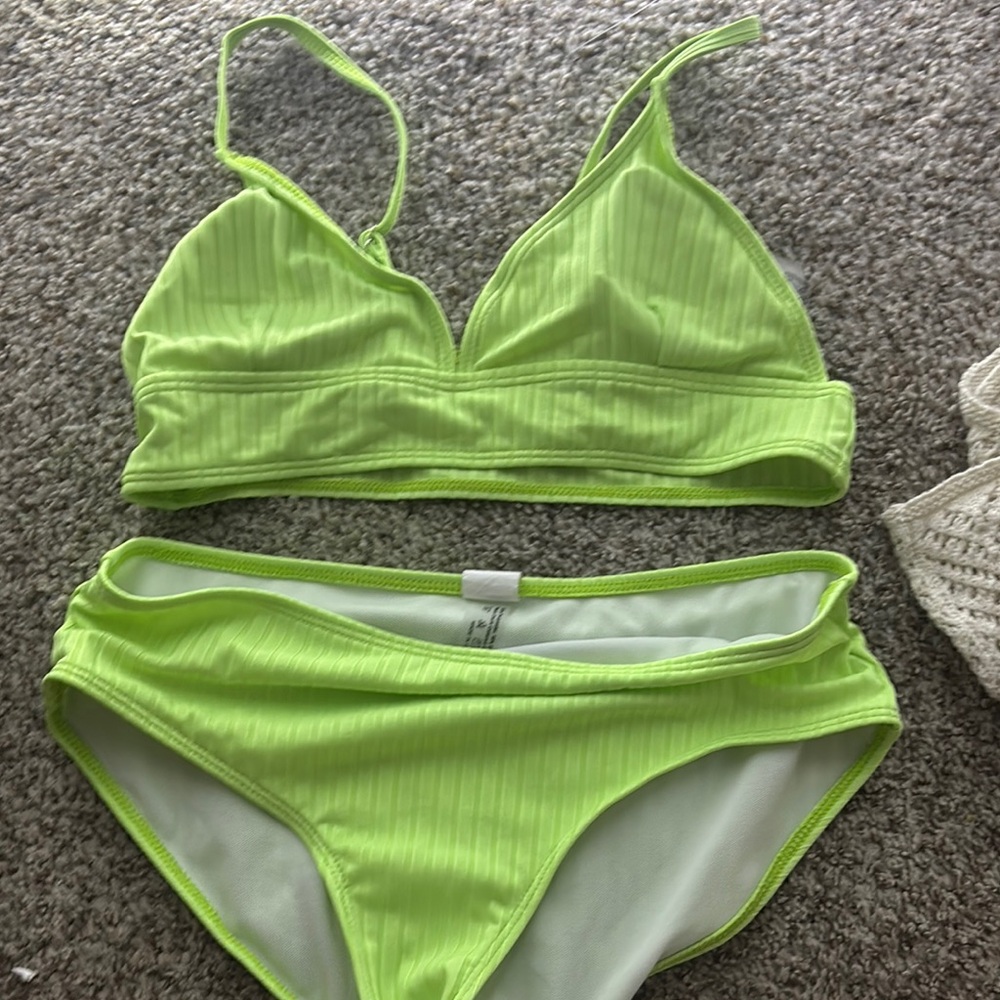SHEIN Lime Green Bikini Set